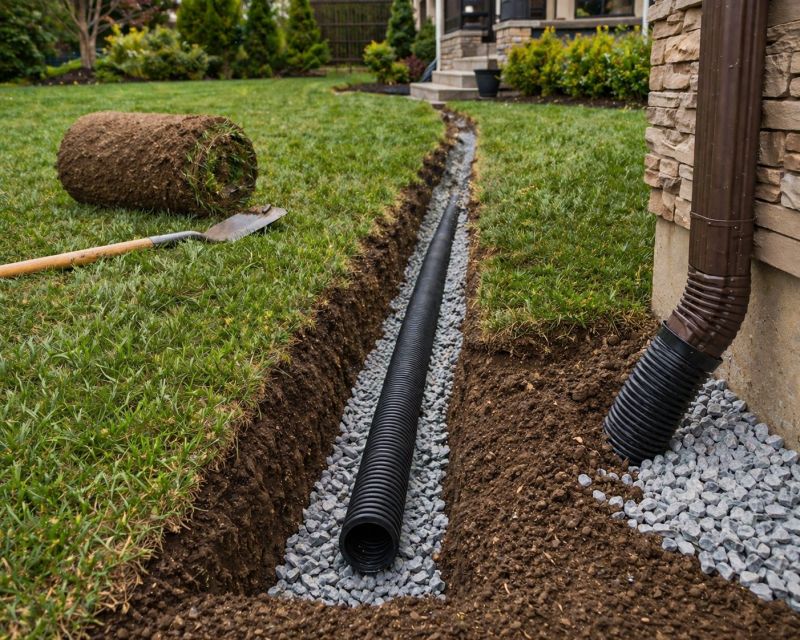 Garden Drainage Installation in Birmingham, AL