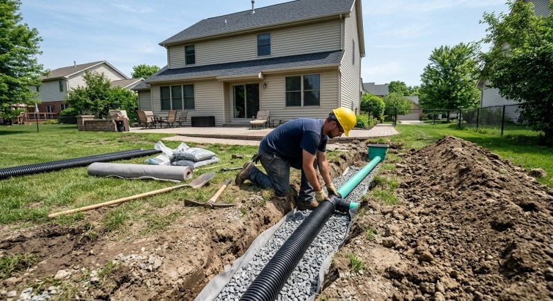 Yard Drainage Improvement in Tuscaloosa, AL